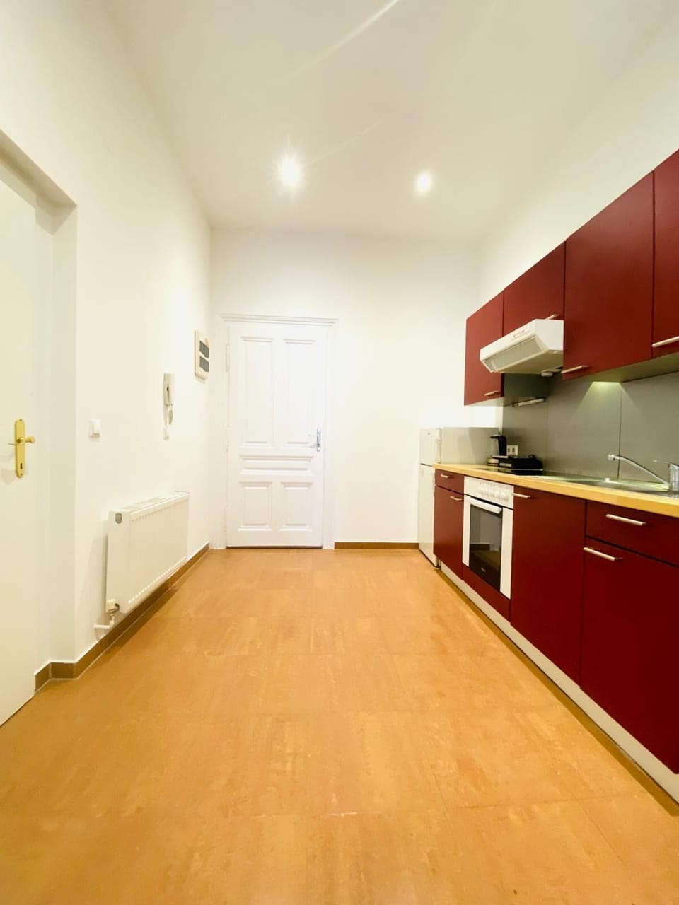 Basic Apartment | Private kitchen | Fridge, microwave, oven, stovetop