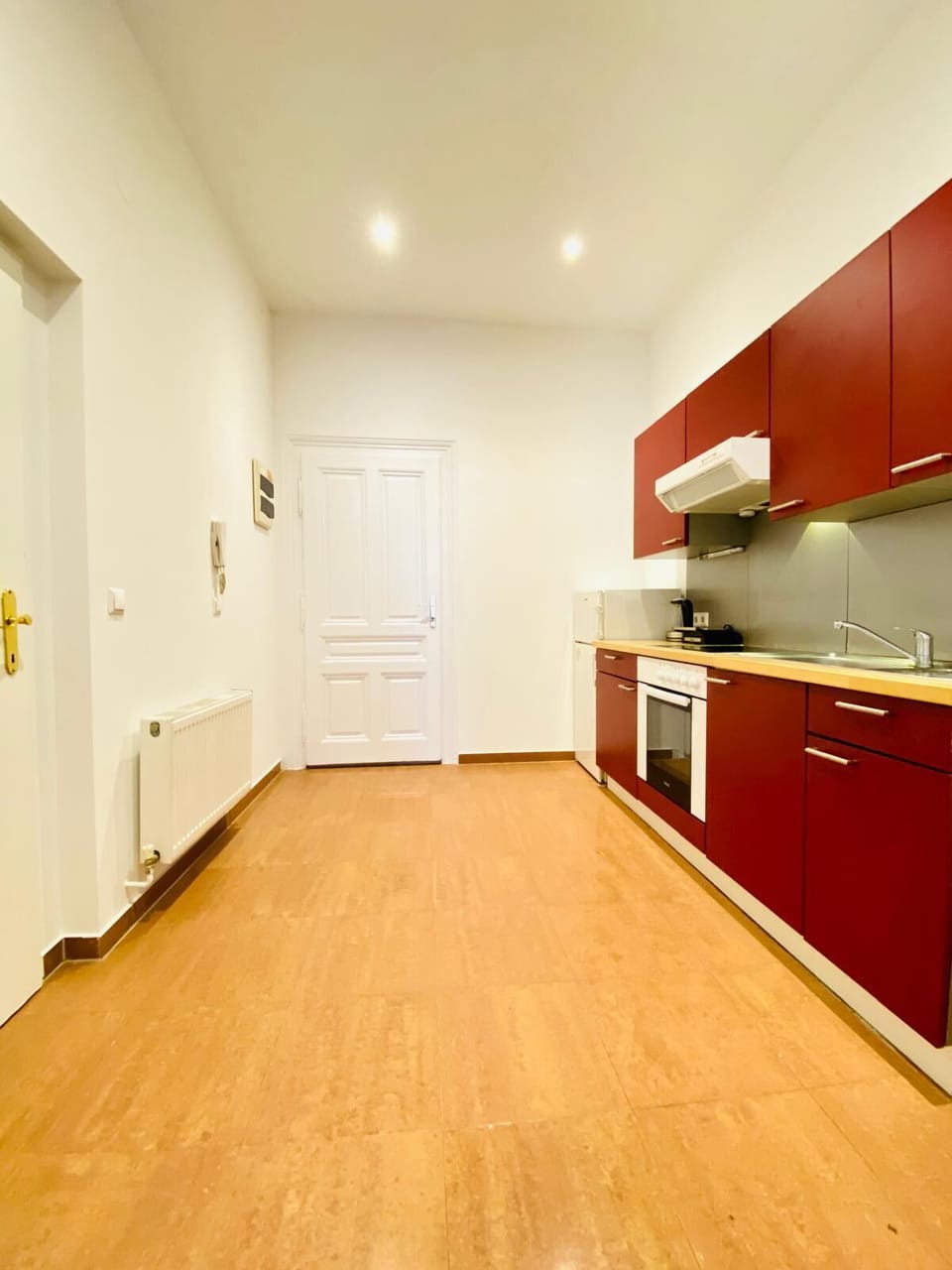 Basic Apartment | Private kitchen | Fridge, microwave, oven, stovetop