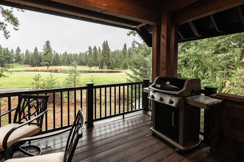Grill, relax, repeat—outdoor cooking with peaceful views included.