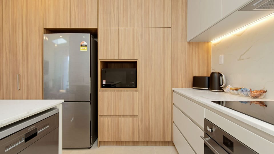Modern appliances and ample storage space