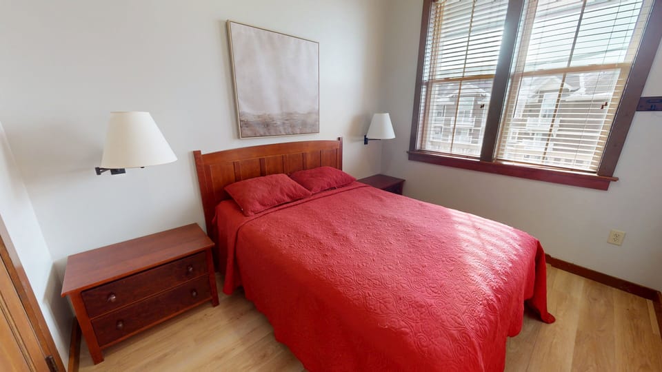 Indoors, Lamp, Table Lamp, Bed, Furniture