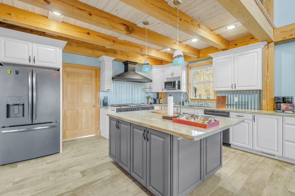 Gourmet kitchen with a large island