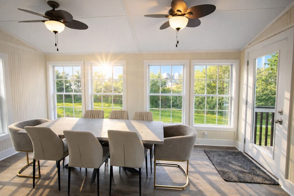 Dining Room / Sunroom with Dining Table for 8