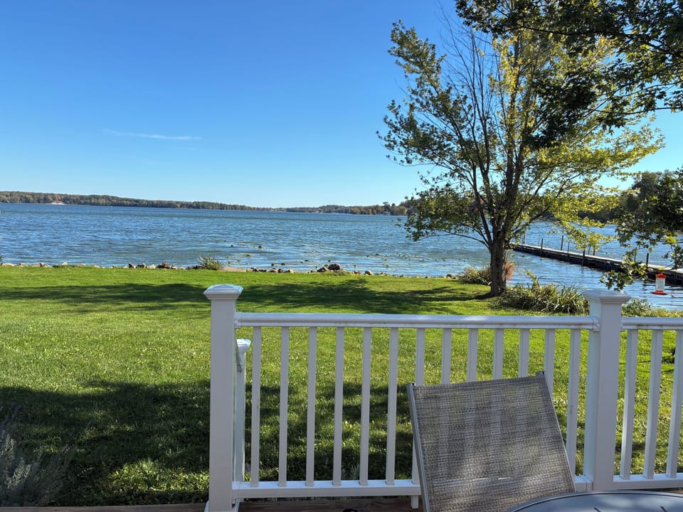 From the peaceful deck.