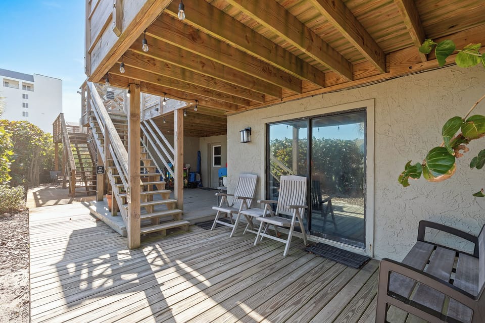 Downstairs patio