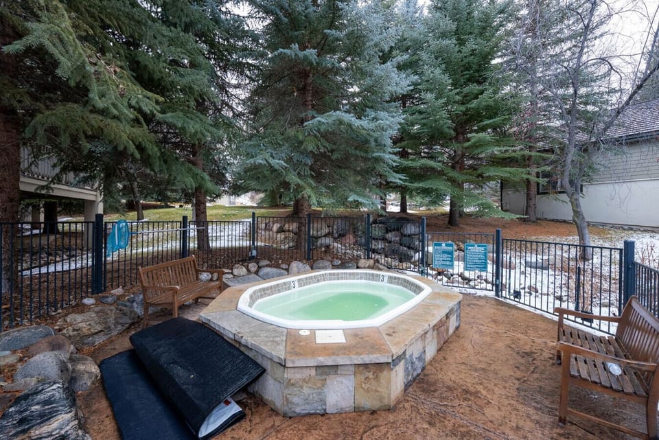 Neighborhood hot tub across the street