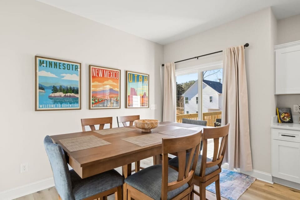 Dining table, directly off the kitchen