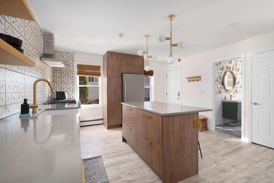 The perfect recipe for a great getaway: amazing company, good food, and this kitchen.