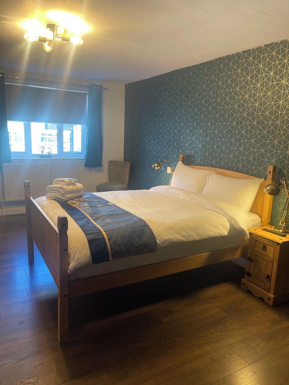 Deluxe Double Room, Courtyard View | Desk, blackout drapes, iron/ironing board, free WiFi