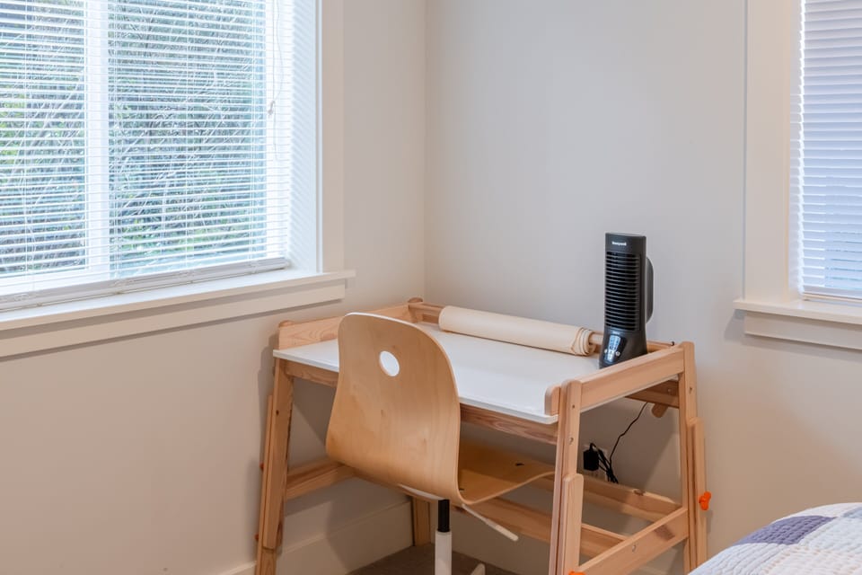 Dedicated workspace for remote work or planning your day.