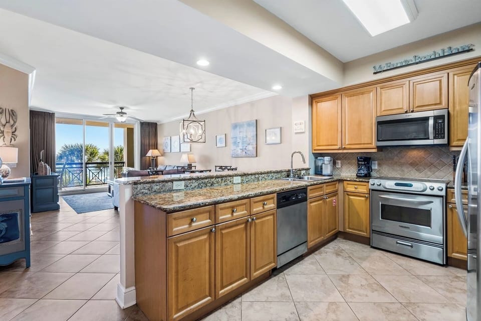 Full stainless kitchen