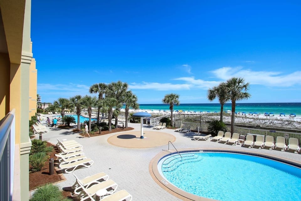 Relax with coffee or wine on your expansive oceanfront balcony