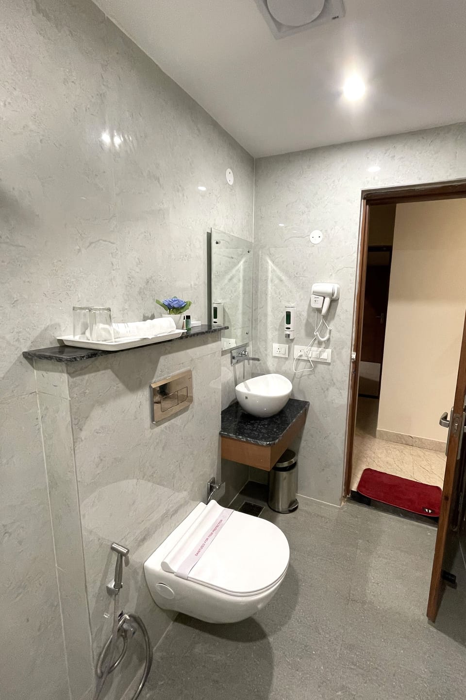 Deluxe Double Room, City View | Bathroom | Shower, free toiletries, towels, soap