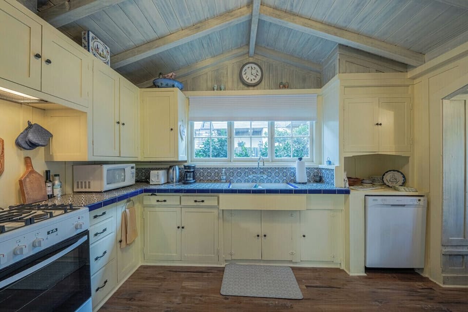 Fully-Equipped Kitchen with Vaulted Ceiling