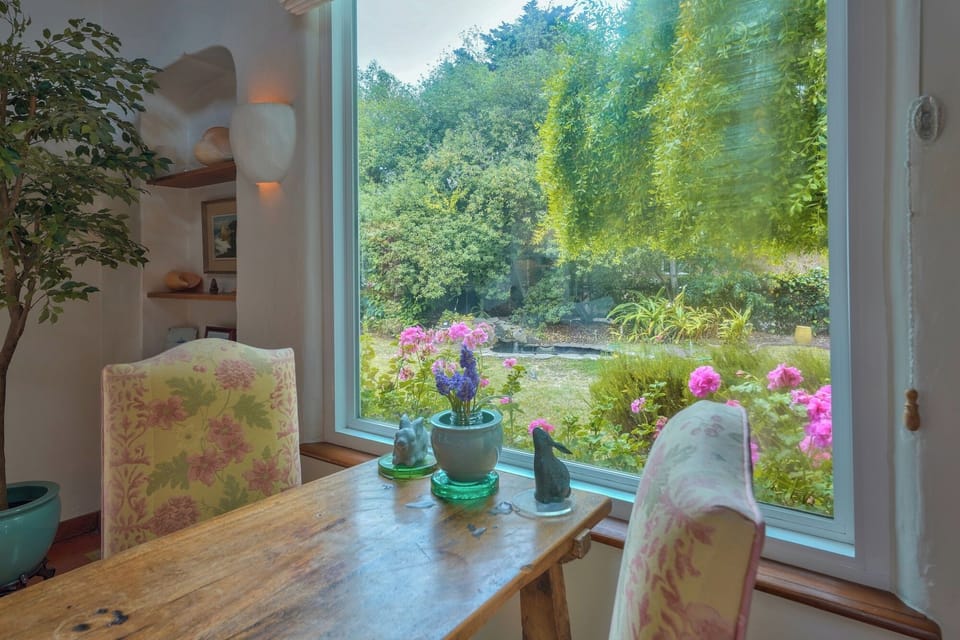View of the Beautiful Garden from the Living Room