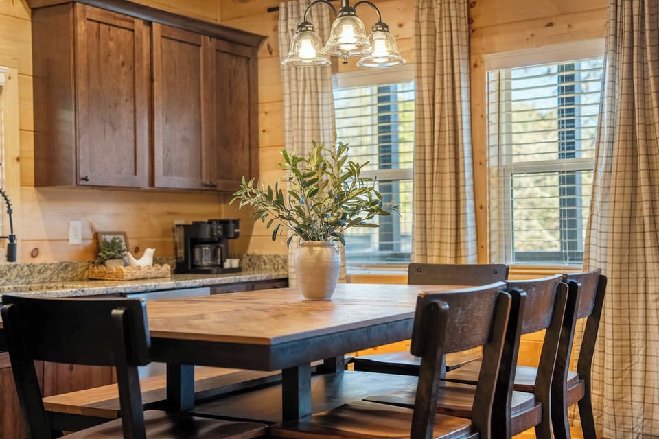 A great spot for meals, games, and good conversation.