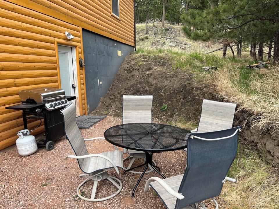 Outside - grill & patio furniture