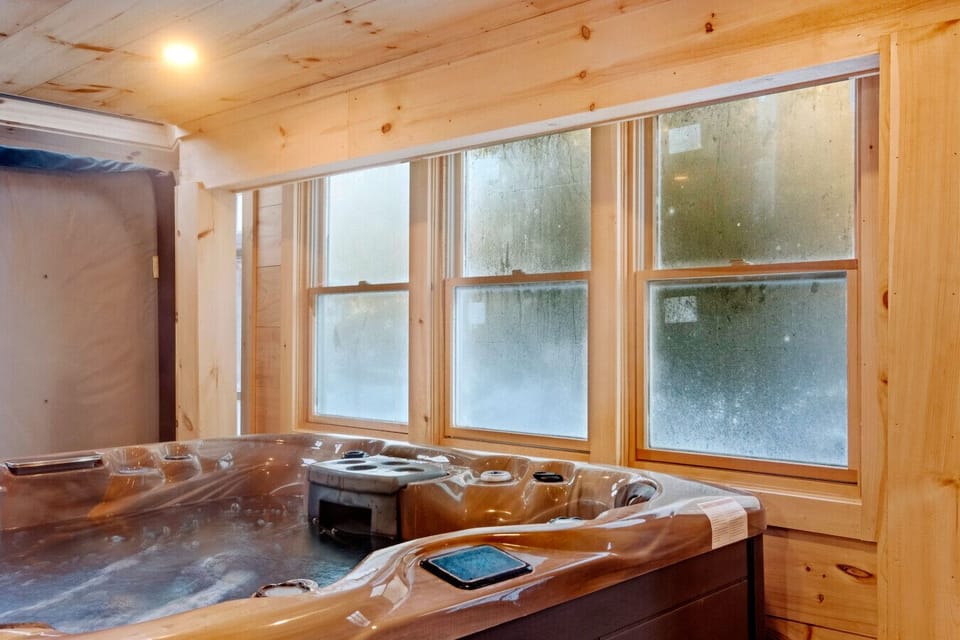 Relax in this private indoor tub after a day in the snow!