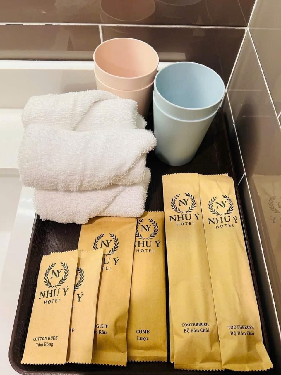 Shower, free toiletries, hair dryer, slippers