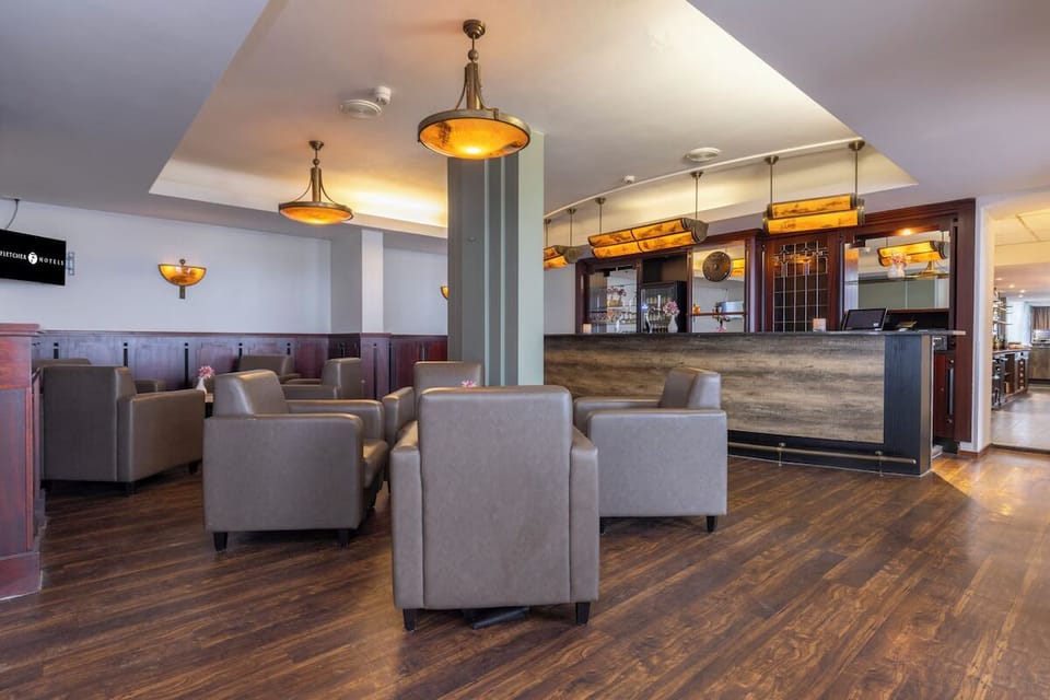 Settle into plush seating and unwind after exploring.