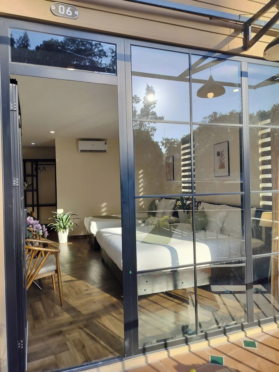 Family Triple Room, Mountain View | Desk, laptop workspace, free WiFi