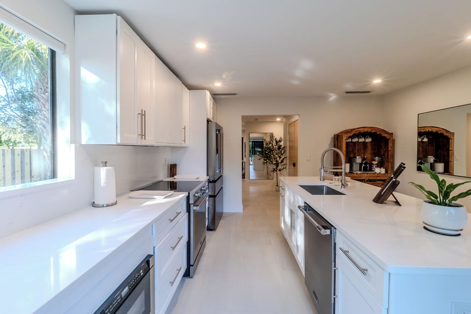 Fully stocked and fully equipped kitchen ready for your family.