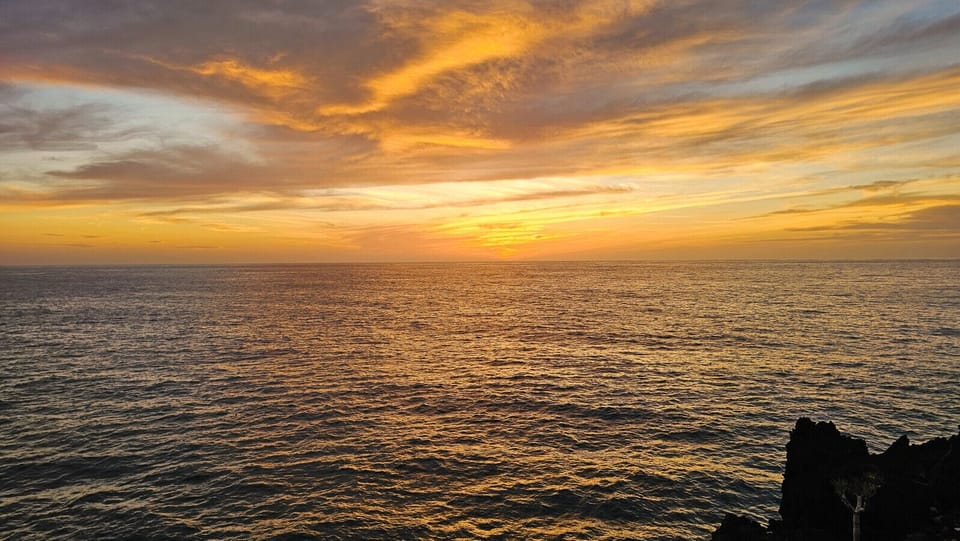 Winter sunset from a nearby viewpoint