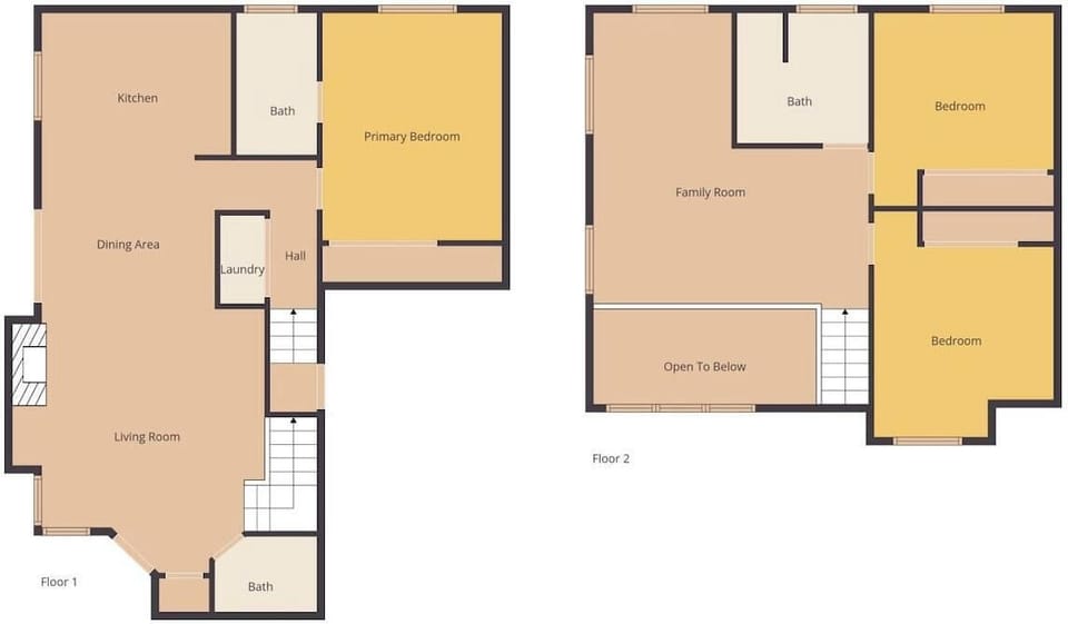 Floor plan for a clear layout of the home and room arrangement.