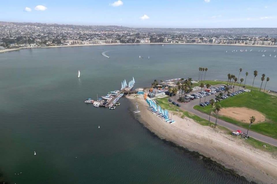 Just a short walk away you'll find sailing and stand up paddle board rentals.