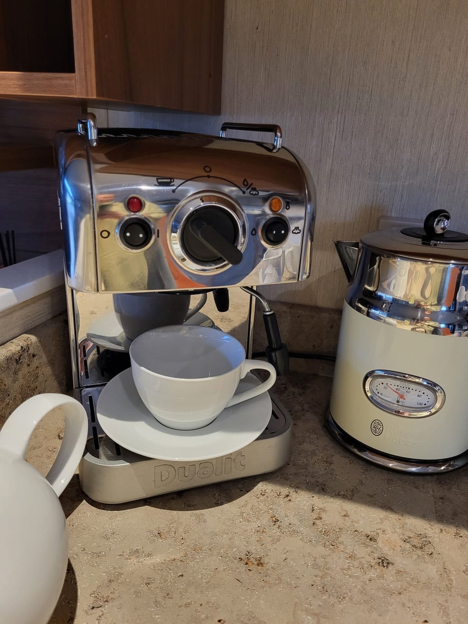 complimentary tea, coffee and sugar