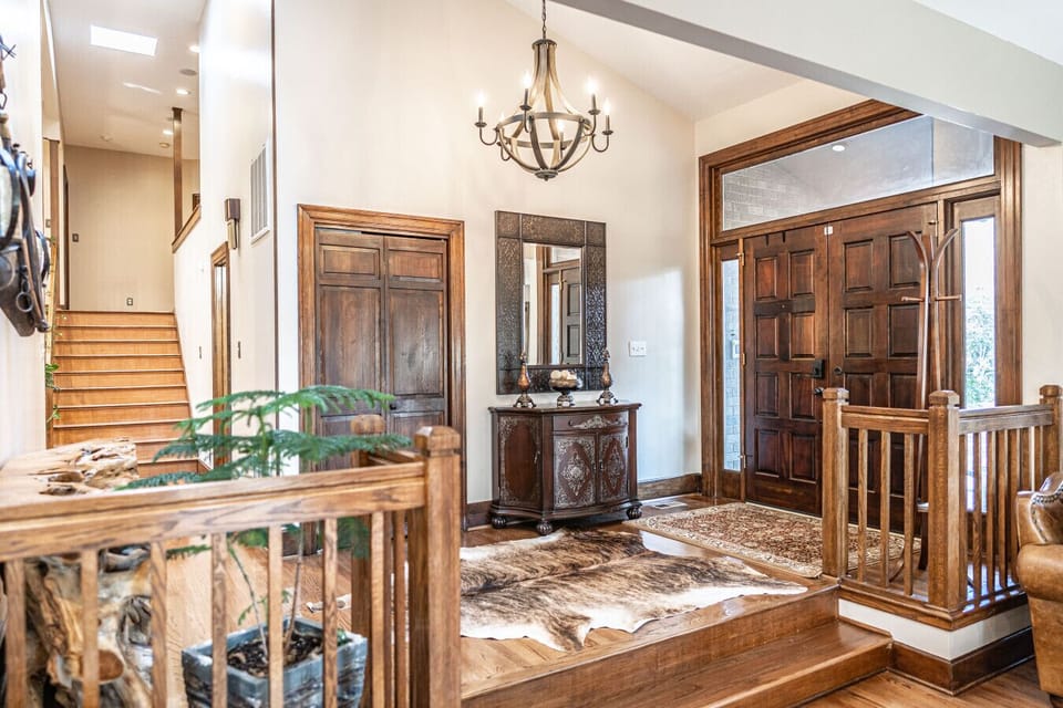 Upon entering the home