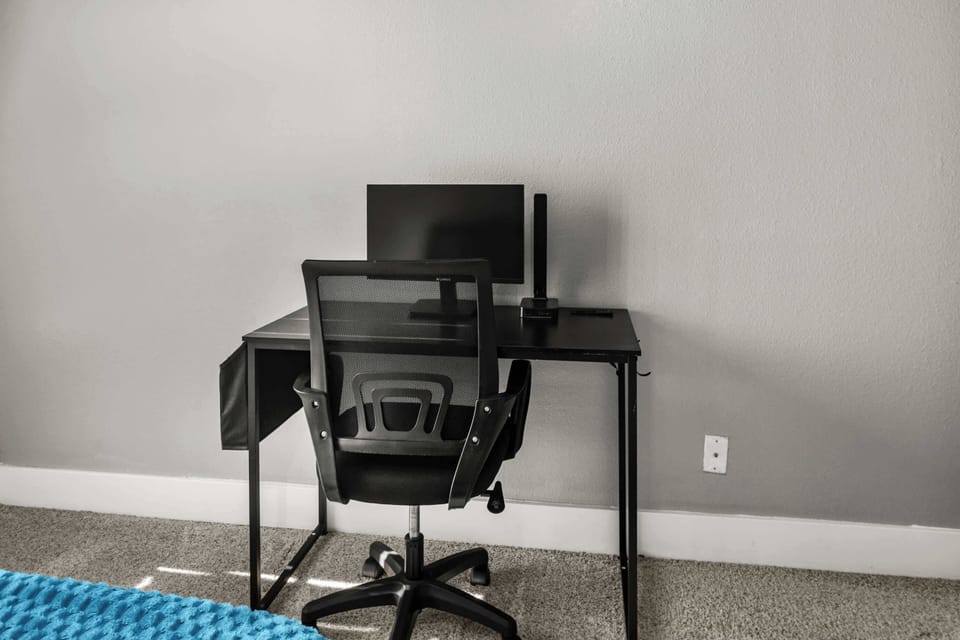 A polished workspace blending function and sophistication.