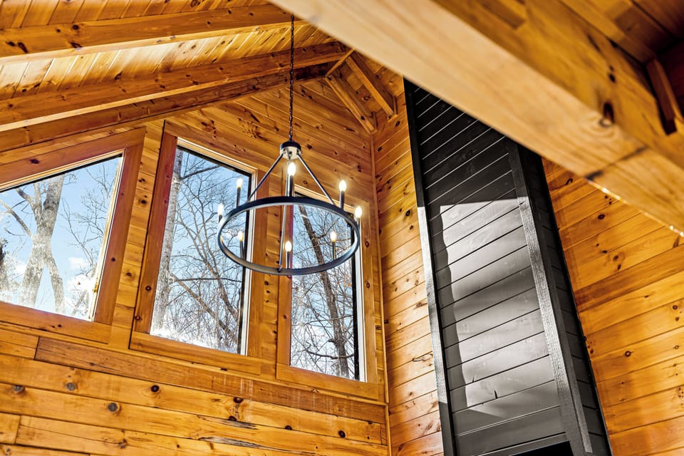 Soaring ceilings and lots of windows