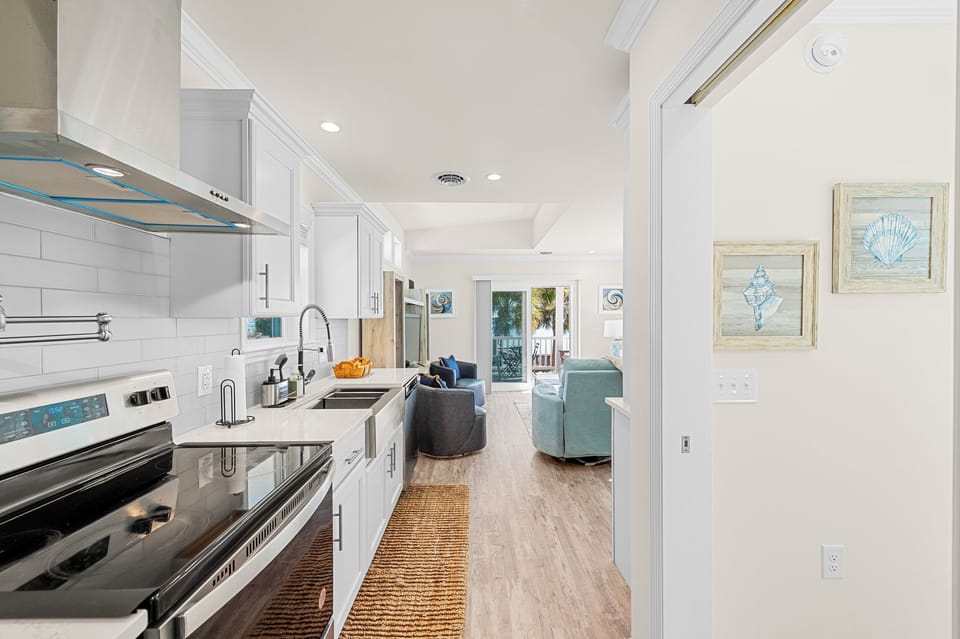 Kitchen hallway view