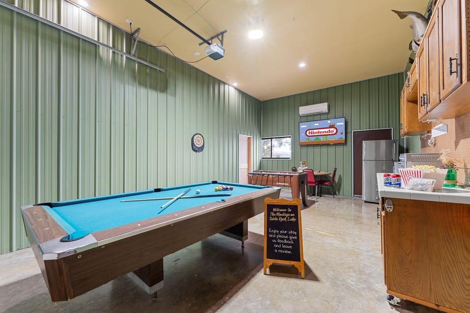 Dedicated game room space means entertainment doesn’t stop when you head indoors.