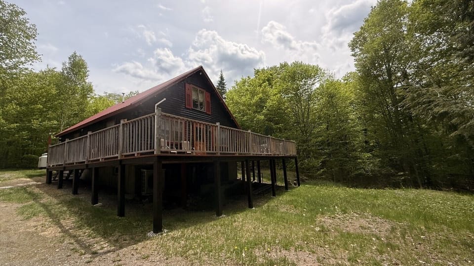 Backyard view of Black Bear Den.