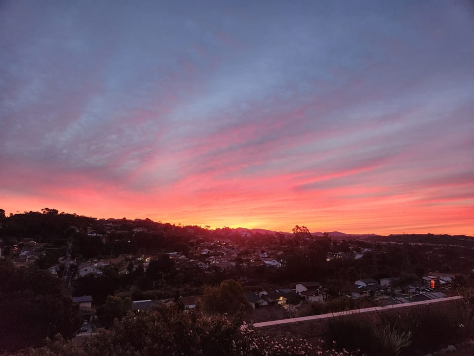 Gorgeous sunrise over the canyon
