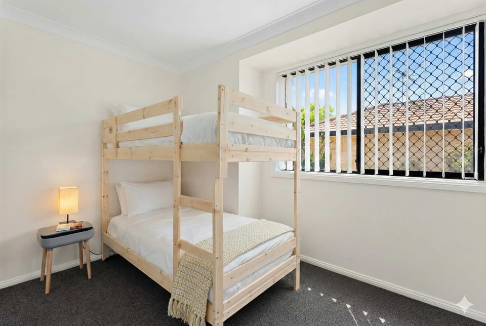 Bedroom 2 – Sturdy Bunk Beds for Kids or Team
