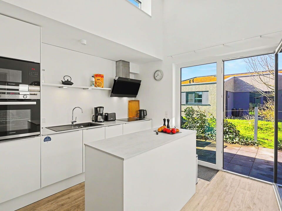 Kitchen, Countertop, Kitchen Appliance, Interior Design, Flooring, Major Appliance, Cabinetry, Floor, Home, Apartment