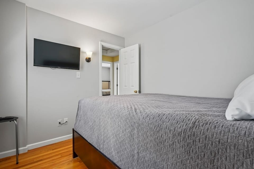 This clean and modern space provides a peaceful and private retreat, ensuring a restful night's sleep during your stay.