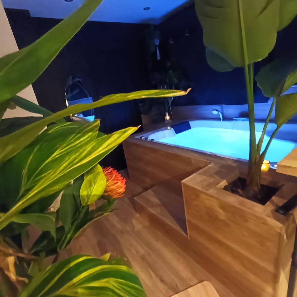 Indoor spa tub