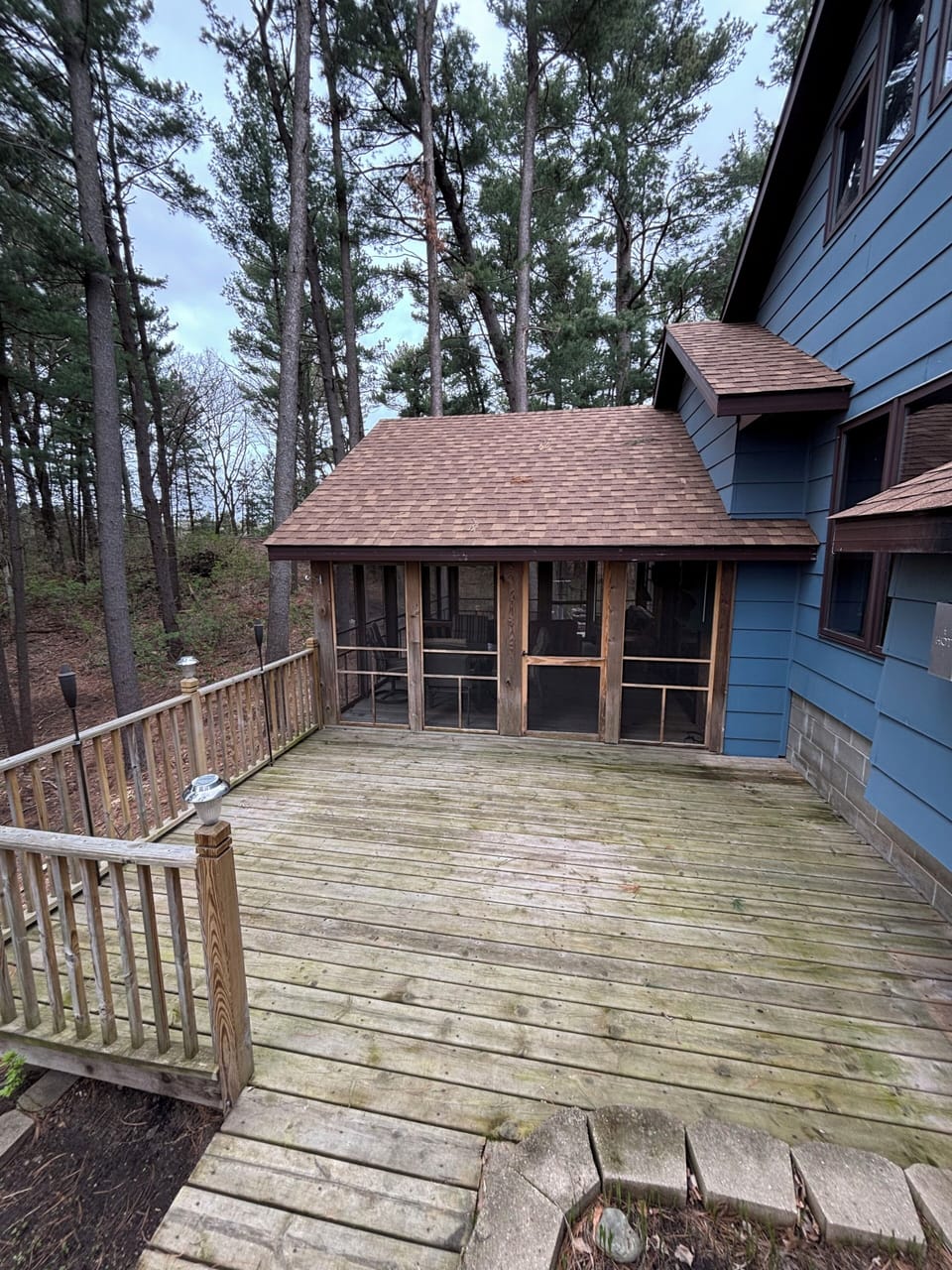 Back porch & screened porch