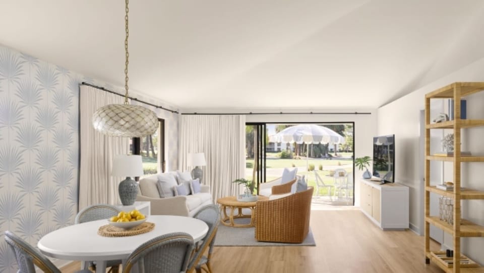 Gather in the bright lounge with seamless indoor-outdoor flow.