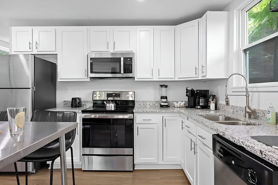 A fully stocked kitchen ready for your cooking needs.
