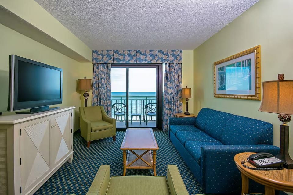 Wake up to sunrise waves from your oceanfront king bed.