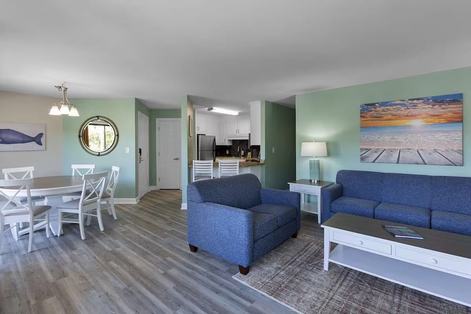 Gather for easy meals in an open, airy dining nook.