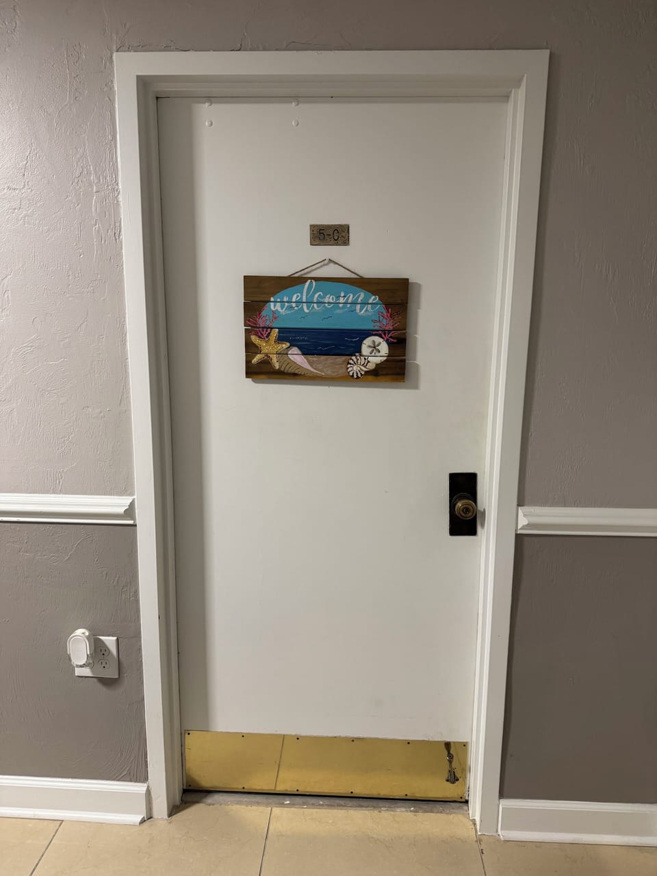 Front door to the condo