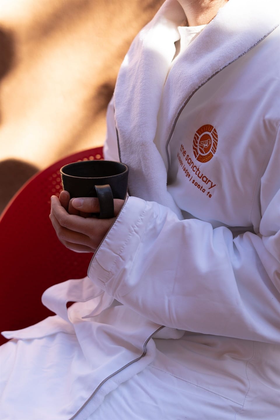 Private patio for morning coffee + Luxurious, five-star hotel quality robes for use during your stay
