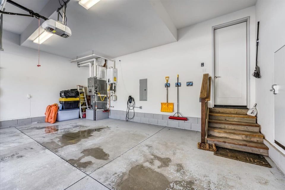Garage + driveway parking for four vehicles — rare and valuable during snowstorm