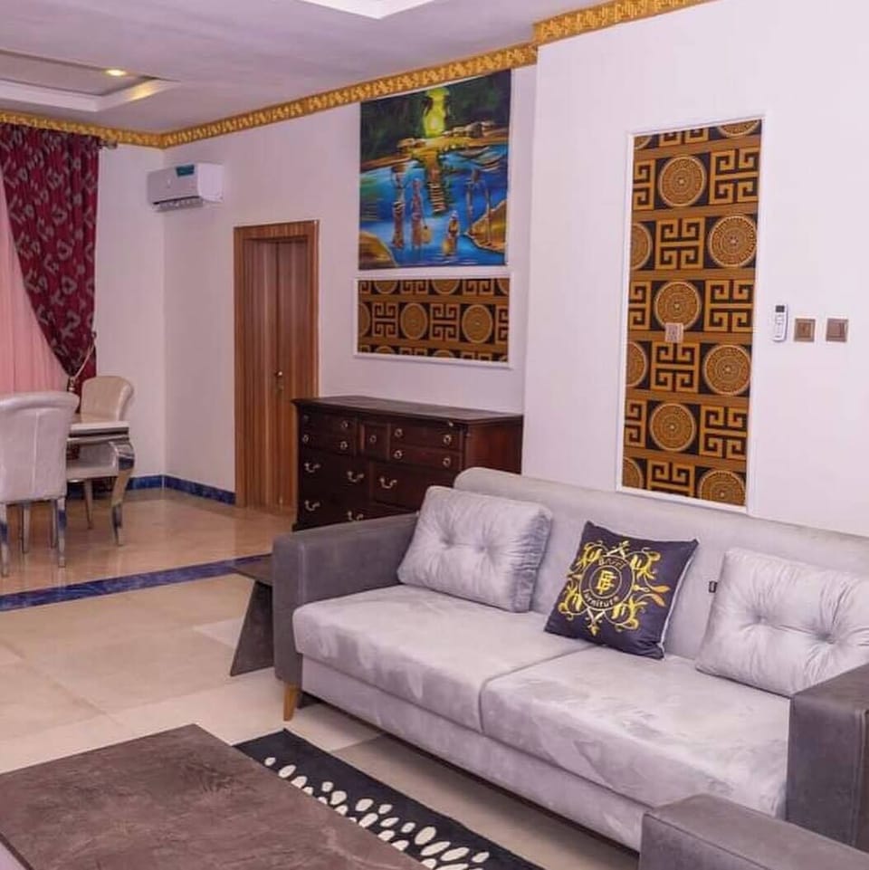 Family Apartment, Balcony, City View | Living area | Flat-screen TV